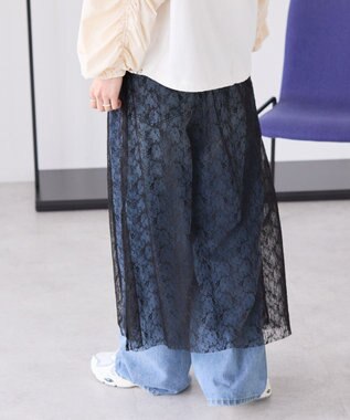 AMERICAN HOLIC サイドスリットレーススカート Black