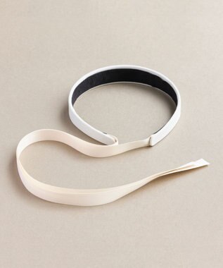 Phoebe ハングリボンカチューシャ　ホワイト ホワイト