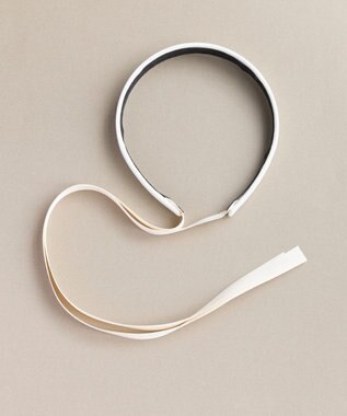 Phoebe ハングリボンカチューシャ　ホワイト ホワイト