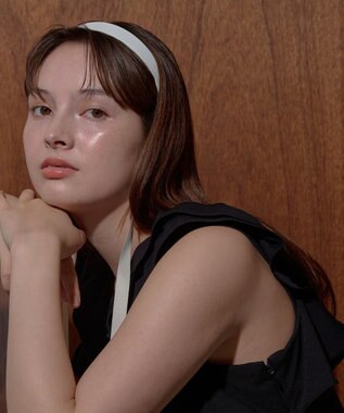 Phoebe ハングリボンカチューシャ　ホワイト ホワイト