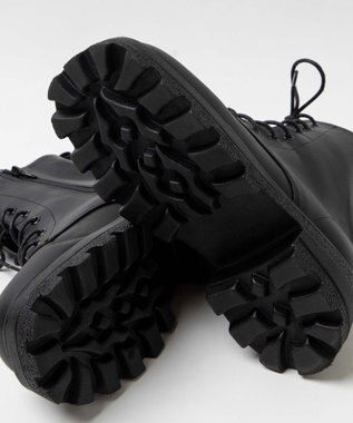 WEGO レースアップショートブーツ ブラック