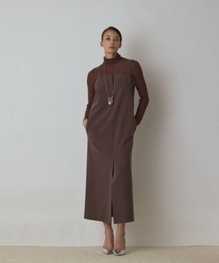 GRACE CONTINENTAL スーツ地ジャンパ－スカート