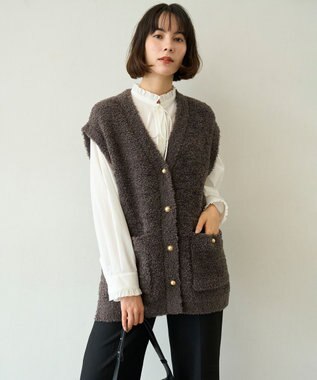 【STORY×UNFILO】シャギーニット ベスト