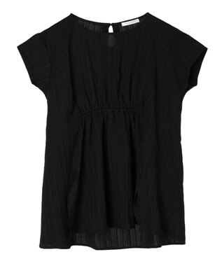 Green Parks 変形ストライプジャガードチュニック Black