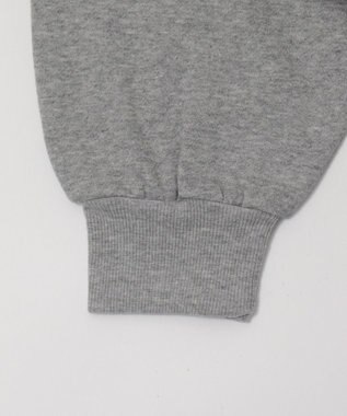 WEGO 【ユニセックス着用ITEM/裏起毛】バルーンクロップドグラフィックプルパーカー 杢グレー