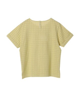 earth music&ecology ジャガードレースプルオーバー Yellow