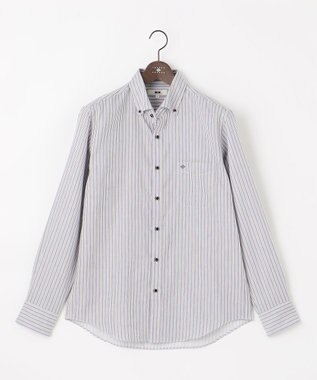 JOSEPH ABBOUD 【キングサイズ・柔らか・光沢感】コットンビエラストライプ シャツ