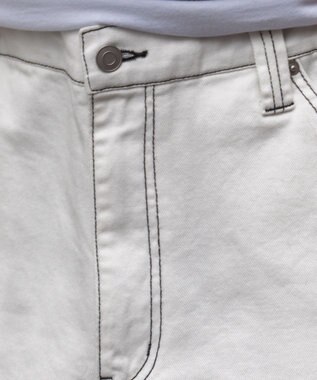 WEGO 【ユニセックス着用アイテム/ウエストゴム】ワーカーズパンツ ホワイトその他