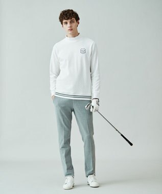 23区GOLF きれい見えの秋冬定番素材【MEN】【ストレッチ】ＴＲストレッチ ベーシックパンツ ライトグレー系