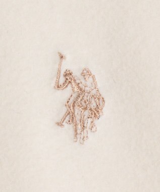 WEGO 【ユニセックス着用ITEM】USPOLOフリースハーフジッププルオーバー ホワイトその他