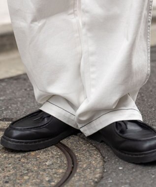 WEGO 【ユニセックス着用アイテム/ウエストゴム】ワーカーズパンツ ホワイトその他