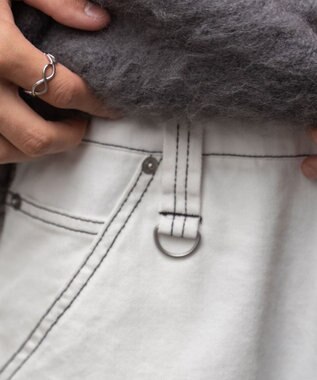 WEGO 【ユニセックス着用アイテム/ウエストゴム】ワーカーズパンツ ホワイトその他