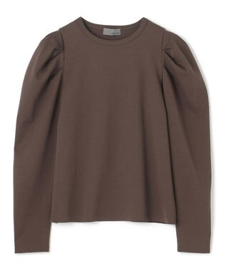 uncrave 【UVケア・接触冷感】ダブルフェイスジャージー ボリュームスリーブ カットソー(長袖)（uncrave STANDARD） ブラウン
