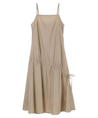earth music&ecology ドロストデザインキャミワンピース Beige