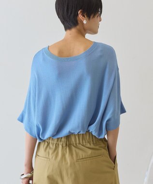 AMERICAN HOLIC 【前後2WAY】ポンチョニット Sax