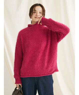 CRAFT STANDARD BOUTIQUE バスケットモールスタンドネックプルオーバー Pink