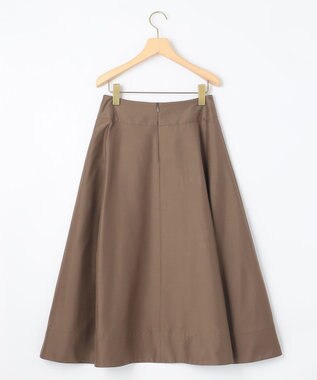 組曲 【洗える・涼感】シアーボイル スカート ダークブラウン系