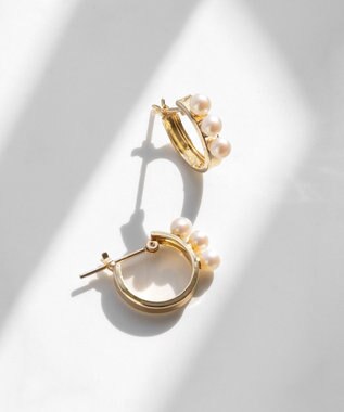 TOCCA 【WEB限定】TRILL PEARL PIERCED EARRINGS K10 淡水パール ピアス