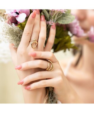 blancotokyo 【金属アレルギー対応】ニュアンスフリーリング OCASO ゴールド