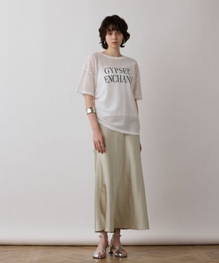 GRACE CONTINENTAL クラッシュロゴTシャツ ホワイト