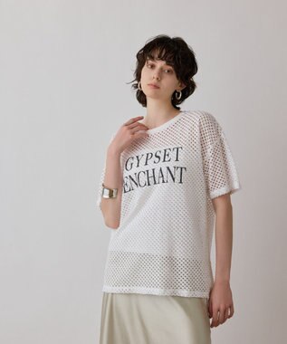 GRACE CONTINENTAL クラッシュロゴTシャツ ホワイト