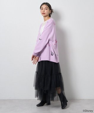 earth music&ecology Ｖｉｌｌａｉｎｓ　アースラ／ニットカーディガン Purple