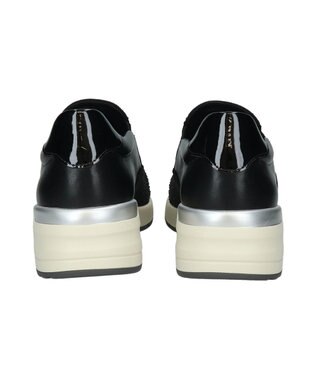 Bridget Birkin 【Round About】ラインストーンアクセントスリッポンスニーカー ブラック