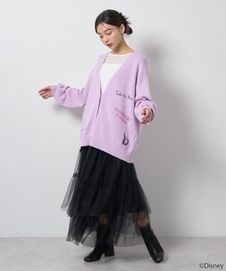 earth music&ecology Ｖｉｌｌａｉｎｓ　アースラ／ニットカーディガン Purple