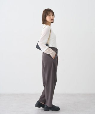 earth music&ecology レイヤードシアープルオーバー Off White