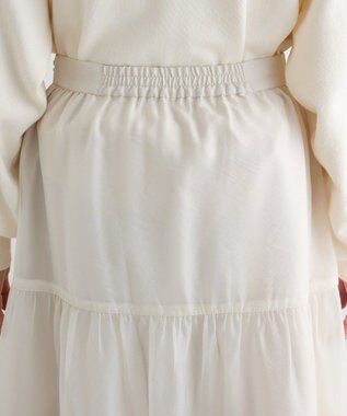 Green Parks エアリーティアードスカート Off White