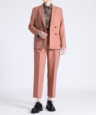 Paulsmith 25SS ウールホップサック　ワイドストレートトラウザーズ Paulsmith ウールホップサックワイドストレートトラウザーズ