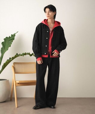 WEGO ネップデニムジャケット デニムブラック