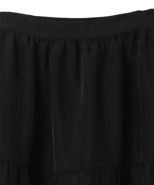 Green Parks エアリーティアードスカート Black