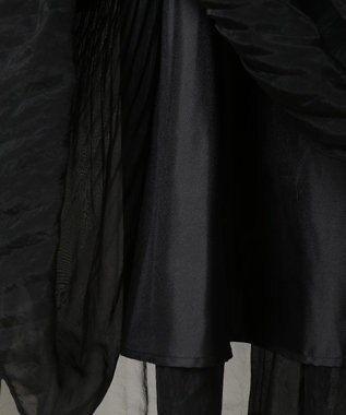 Green Parks エアリーティアードスカート Black