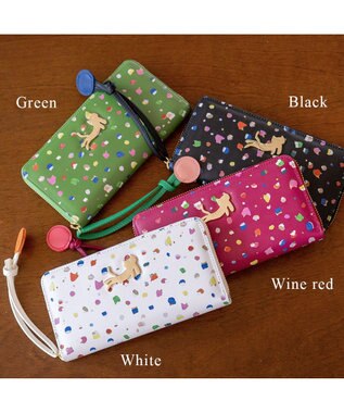 tsumori chisato CARRY てんてん ラウンドファスナー長財布 ホワイト