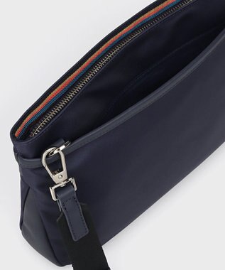 Paul Smith ナイロンブライトストライプトリム SS25 2WAYミニショルダーバッグ ネイビー