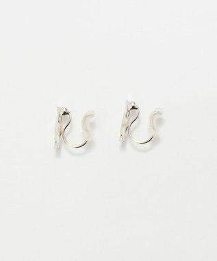 Phoebe 【金属アレルギー対応】【痛くないシリーズ】ツイストバービジューライトフィットイヤリング　シルバー シルバー