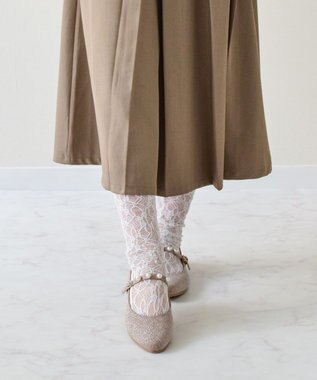 Bridget Birkin 【Bridget Birkin】パールストラップメリージェーンパンプス ゴールド