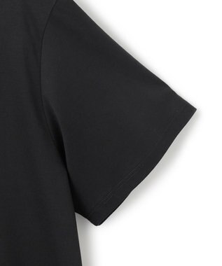 23区 L 【汗じみ防止/洗える】スムースデザイン バックフレア カットソー ブラック系