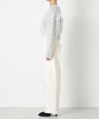 NAVE 【Nave】モヘアシャギーニットトップス ライトグレー系