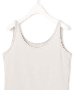 ICB L 【洗える】ベーシックインナー タンクトップカットソー ライトグレー系