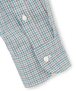 J.PRESS MEN SOMELOSコットンチェック シャツ グリーン系3