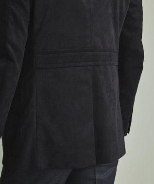 GOTAIRIKU 【イージーケア】ウルトラスエードサファリジャケット ブラック系