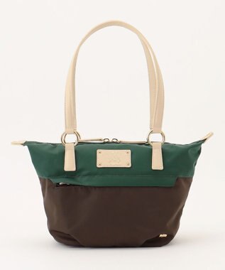 LA BAGAGERIE ウォータープルーフナイロン　2WAYハンドバッグ ダークグリーン