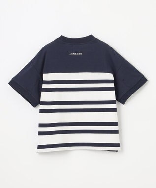 J.PRESS KIDS  【100-130cm】 ボーダービックシルエットＴシャツ ネイビー