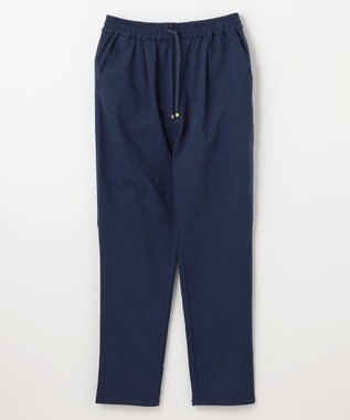 ANY L 【洗濯機可/ウエストゴム/ストレッチ/裏起毛】エブリデイベーシックテーパードパンツ ネイビー