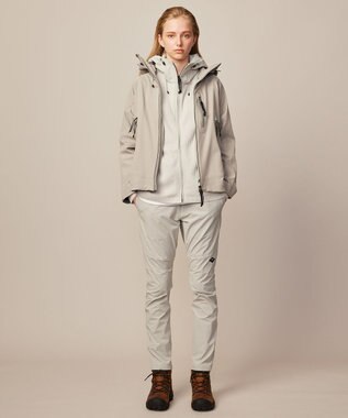 JOSEPH ABBOUD MOUNTAIN 【軽量/ストレッチ】CORDURA アウトドア ニット パーカー ライトグレー系