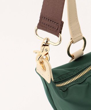 LA BAGAGERIE ウォータープルーフナイロン　2WAYハンドバッグ ダークグリーン