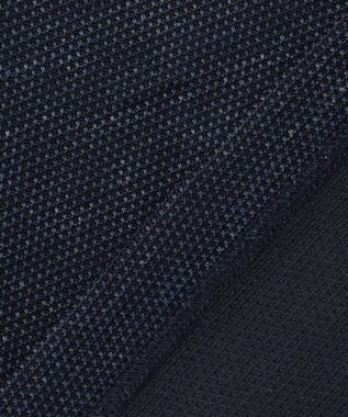 JOSEPH ABBOUD 【フランス産リネン×尾州の技術・清涼感】ノルマンディリネントップジャージー Vネック Tシャツ ネイビー系