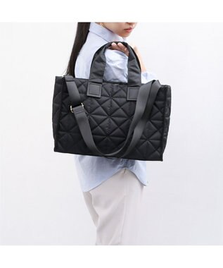 UNBILLION カシュカシュ cachecache / ボックスパテッドキルト2wayトート ブラック